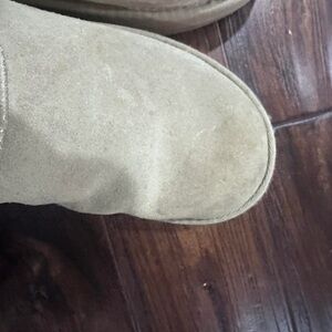 UGG Women's Suede Ankle Heeled Boots in Sandstone